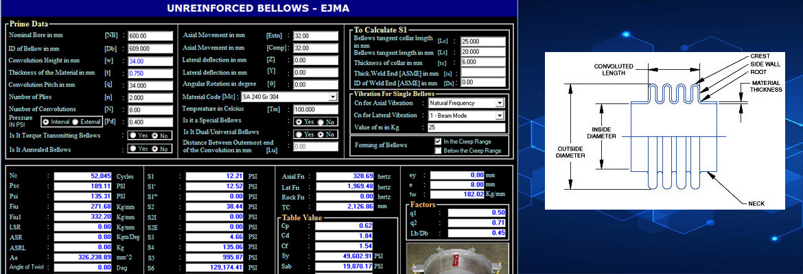 Bellows Design Software